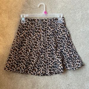 Leopard Print Skirt